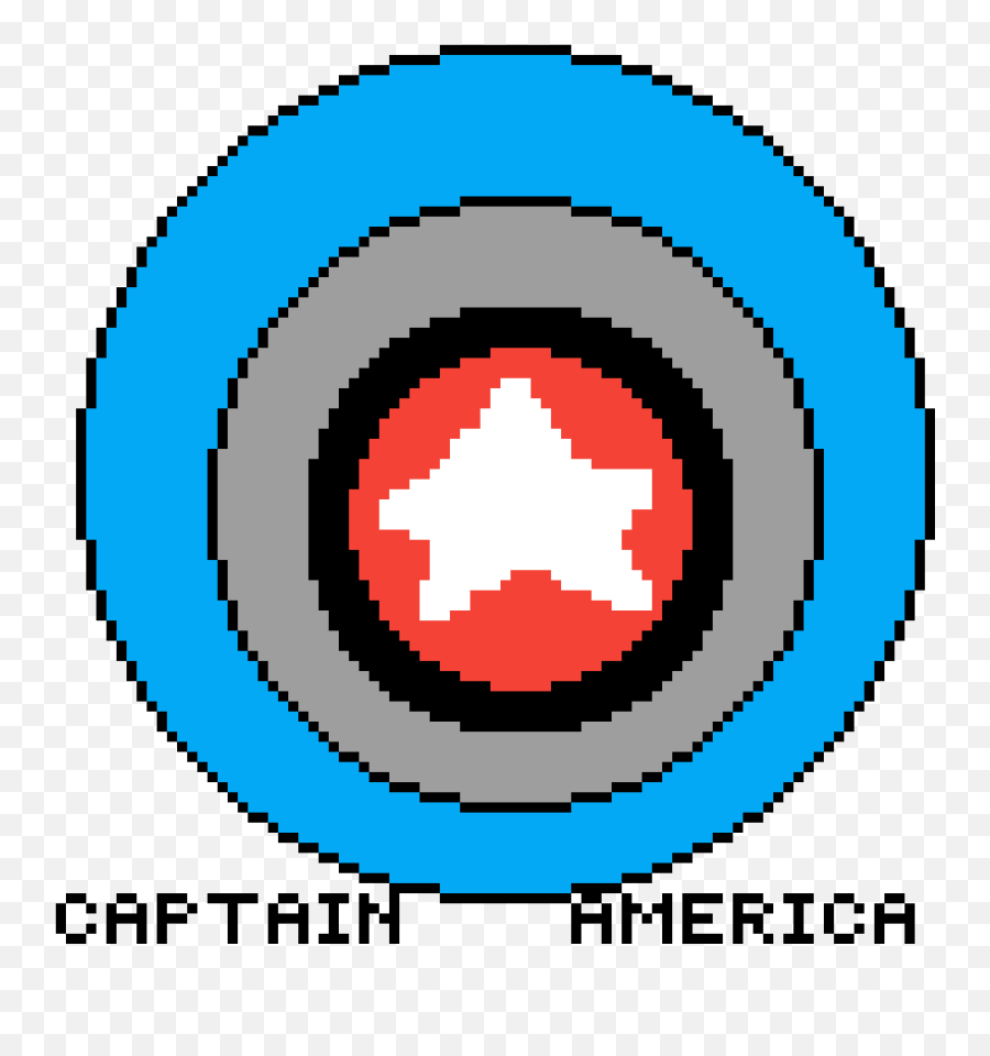 Pixilart - Captain America Logo By Captainamerica Running Knight Png,Captian America Logo