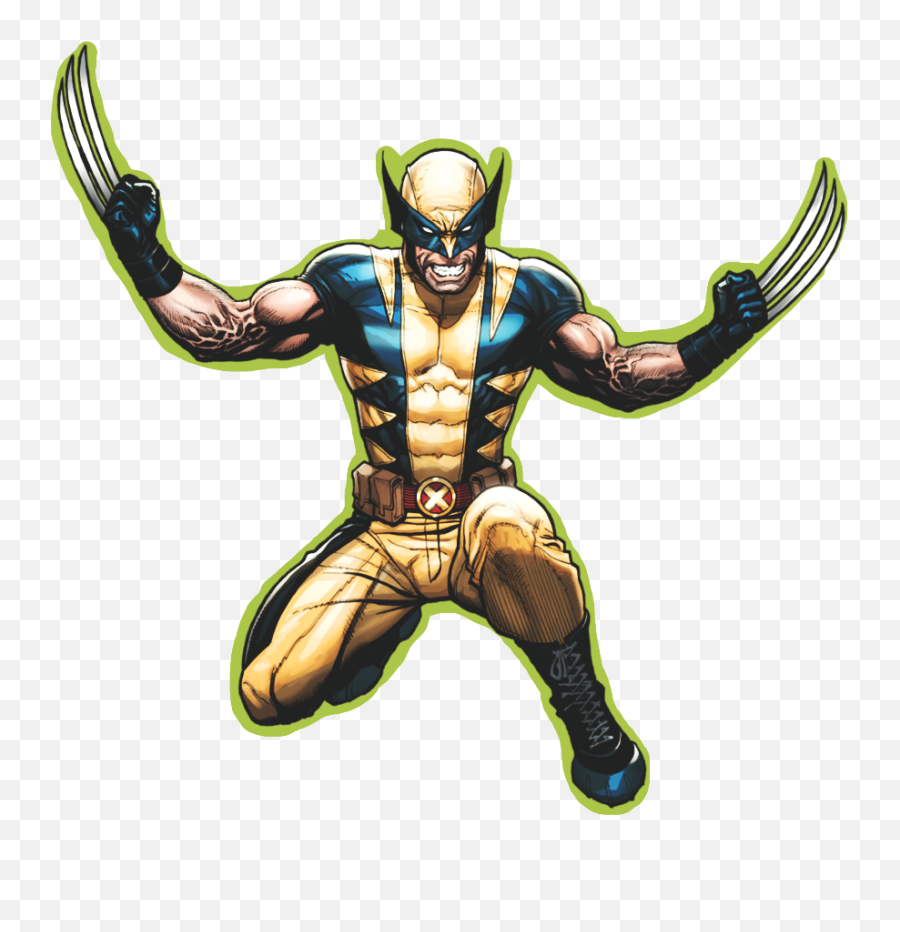 Download Hd Ftestickers Superheroes - Wolverine X Men Png,Xmen Png