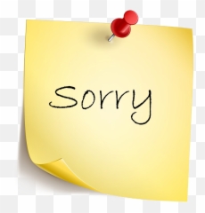 Sorry Transparent Background Png - Handwriting