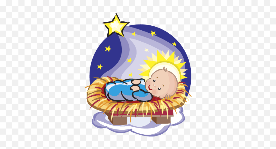 Picture Of Baby Jesus In A Manger - Nativity Baby Jesus Clipart Png,Manger Png