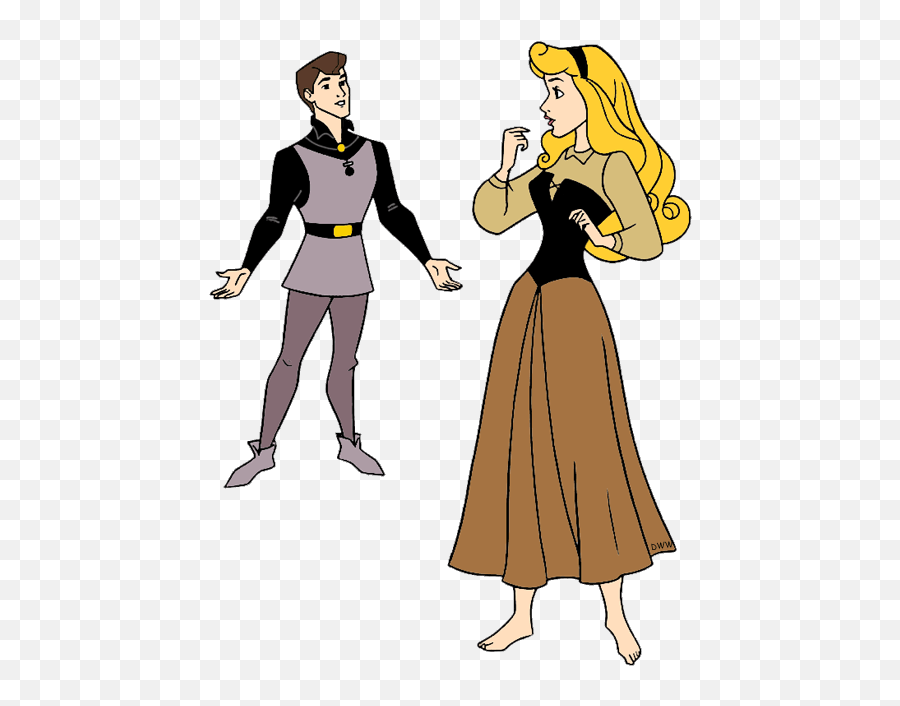 Aurora And Phillip Clip Art Disney Galore - Prince Disney Png,Princess Aurora Png