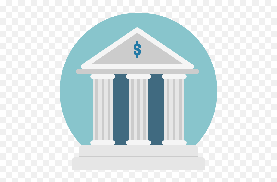 Finance Money Architecture And City - Flat Bank Icon Png,Bank Png