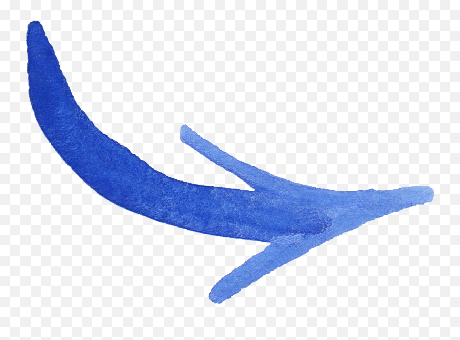 Blue Watercolor Arrow Transparent - Arrow Brush Png Transparent,Blue Arrow Png