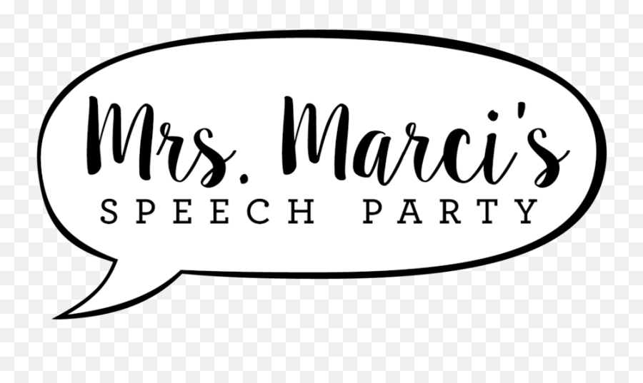 Mrs Marciu0027s Speech Party - Calligraphy Png,Think Bubble Png