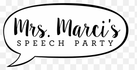 Mrs Marciu0027s Speech Party - Calligraphy png