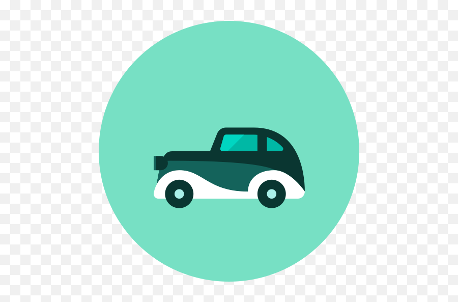 Old Car Free Icon Of Kameleon Green Round - Old Car Icon Png,Old Car Png