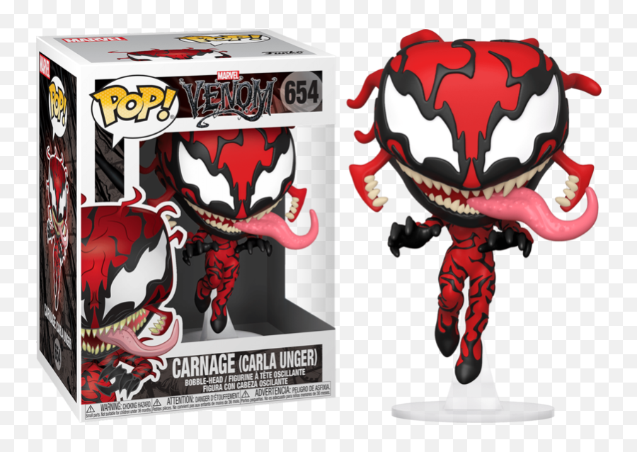 Funko Pop Spider - Man Carla Unger Carnage 564 Carnage Carla Unger Funko Pop Png,Carnage Png