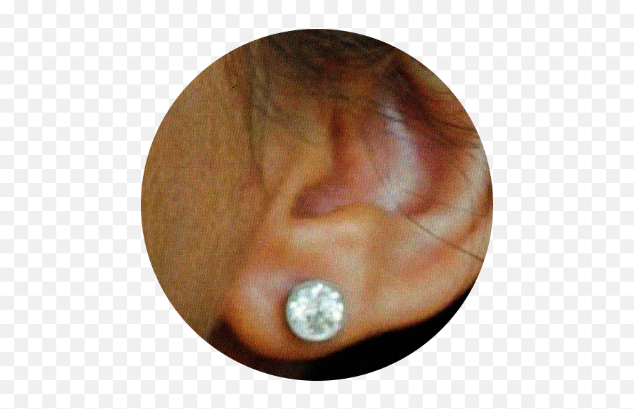 Download Hd Double Ear Piercing - Body Piercing Transparent Diamond Stud Earrings On Ear Png,Piercing Png