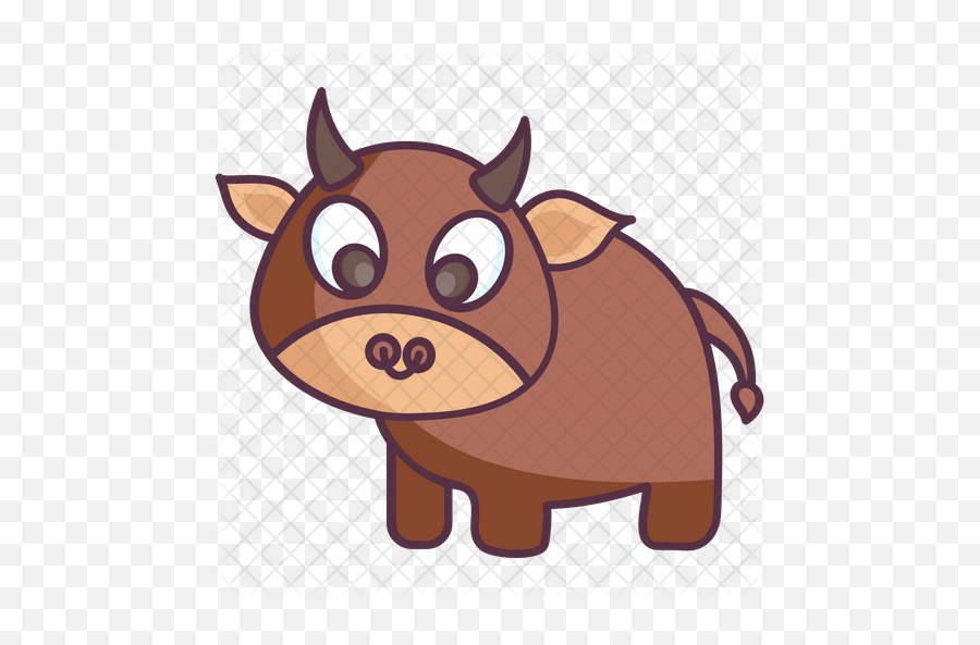 Bull Icon - Cartoon Png,Bull Png