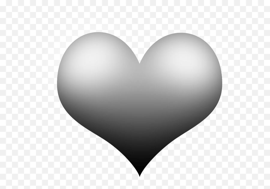 Gray White Heart Png 1000 Free Download Vector Image - Dil White In The Black Background,Heart, Png