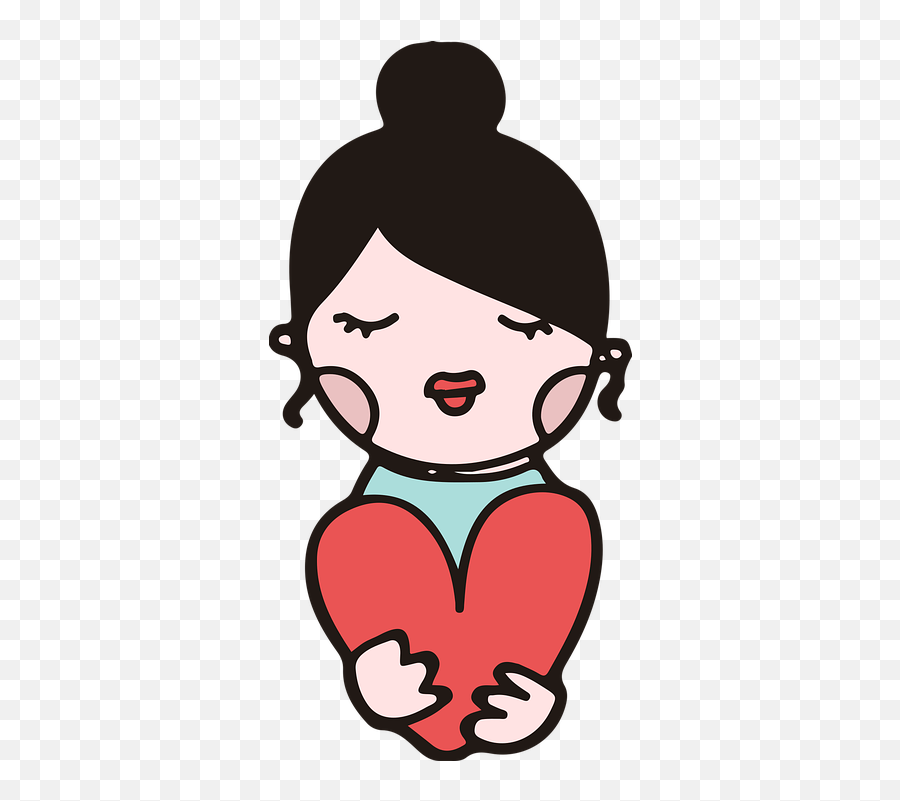 Girl Heart Mono - Free Vector Graphic On Pixabay Enamorada De La Vida Png,Moño Png