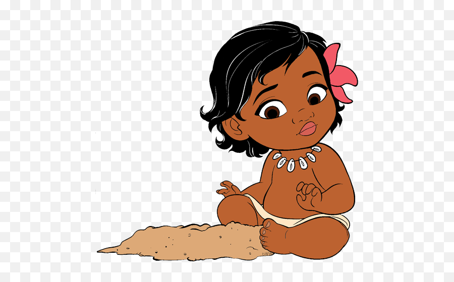 Moana Transparent Cartoon Baby - Baby Moana Clipart Png,Moana Transparent Background