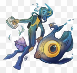 Nohsara Had To Do Some Quick Subnautica Fanart Because I - Fanart png