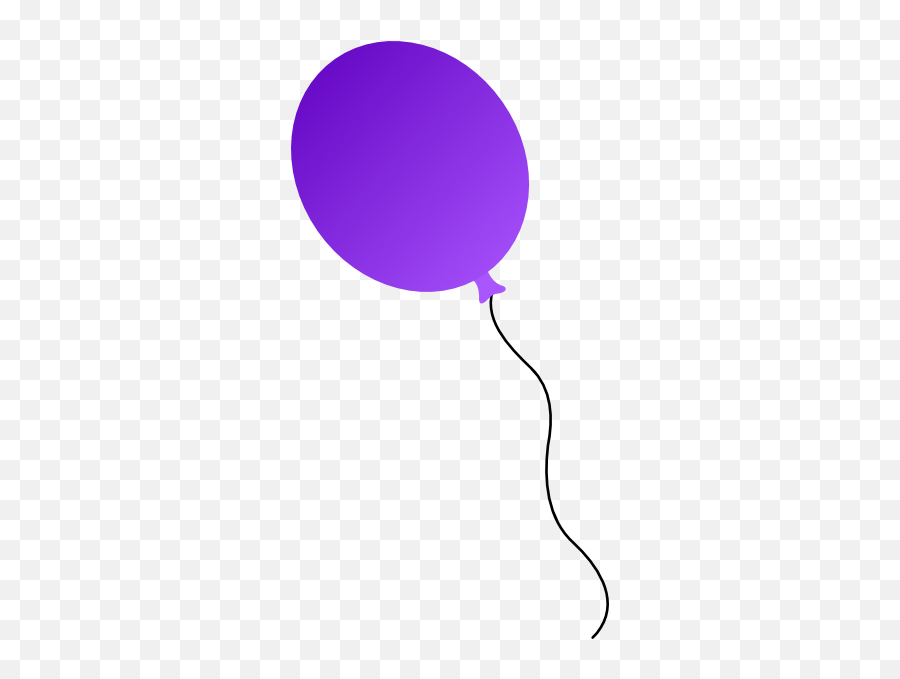 Purple Balloon Clipart - Purple Birthday Balloon Clipart Png,Purple Balloons Png