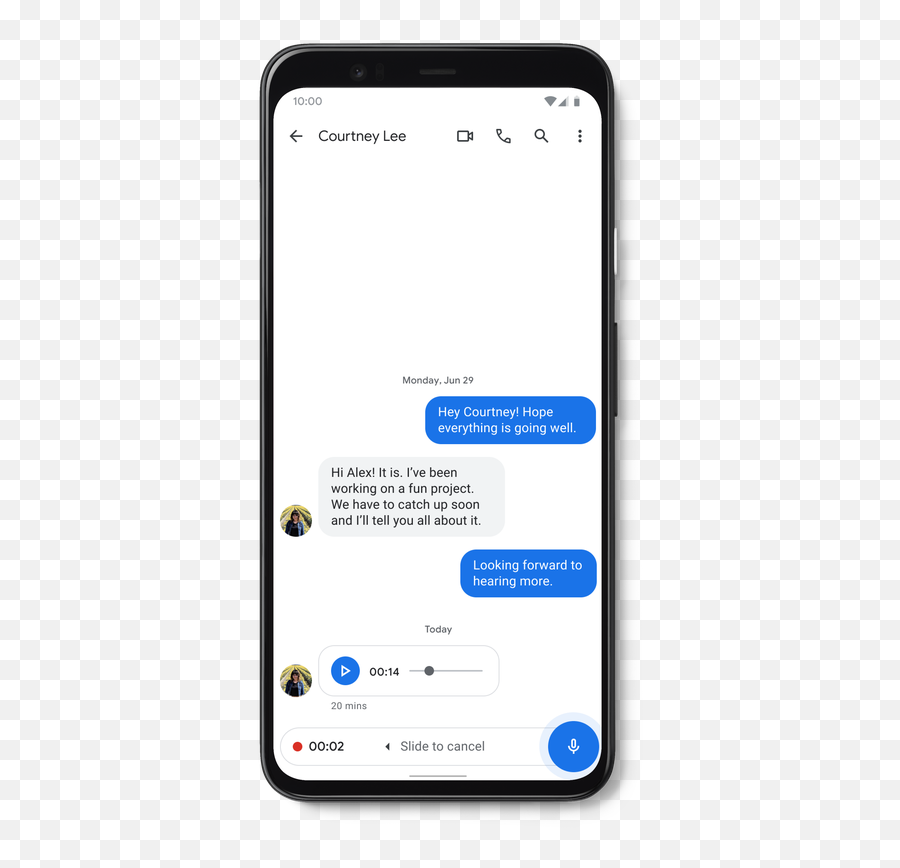Google Messages Gets Emojis Voice Message Other Whatsapp - Cambiar La Forma En Que Mensajes Envía Mensajes De Texto Imágenes Videos Y Mensajes De Voz Png,Microphone Emoji Png