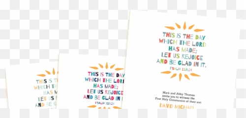 First Communion Invitations Holy - Horizontal png