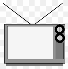 Television Tv Screen - Free vector graphic Pixabay With Antenna Transparent png