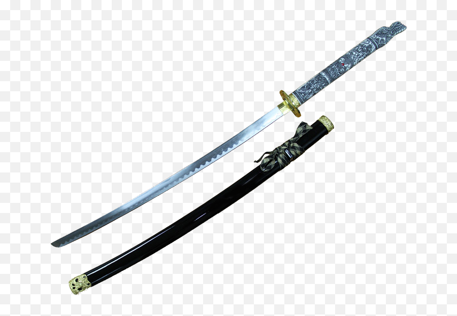 Katana Sword Png - Dragon Handle Samurai Sword Sabre Collectible Sword,Katana Png