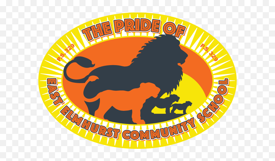 Masai Lion Transparent Cartoon - East Elmhurst Community School Png,Orange Lion Logo