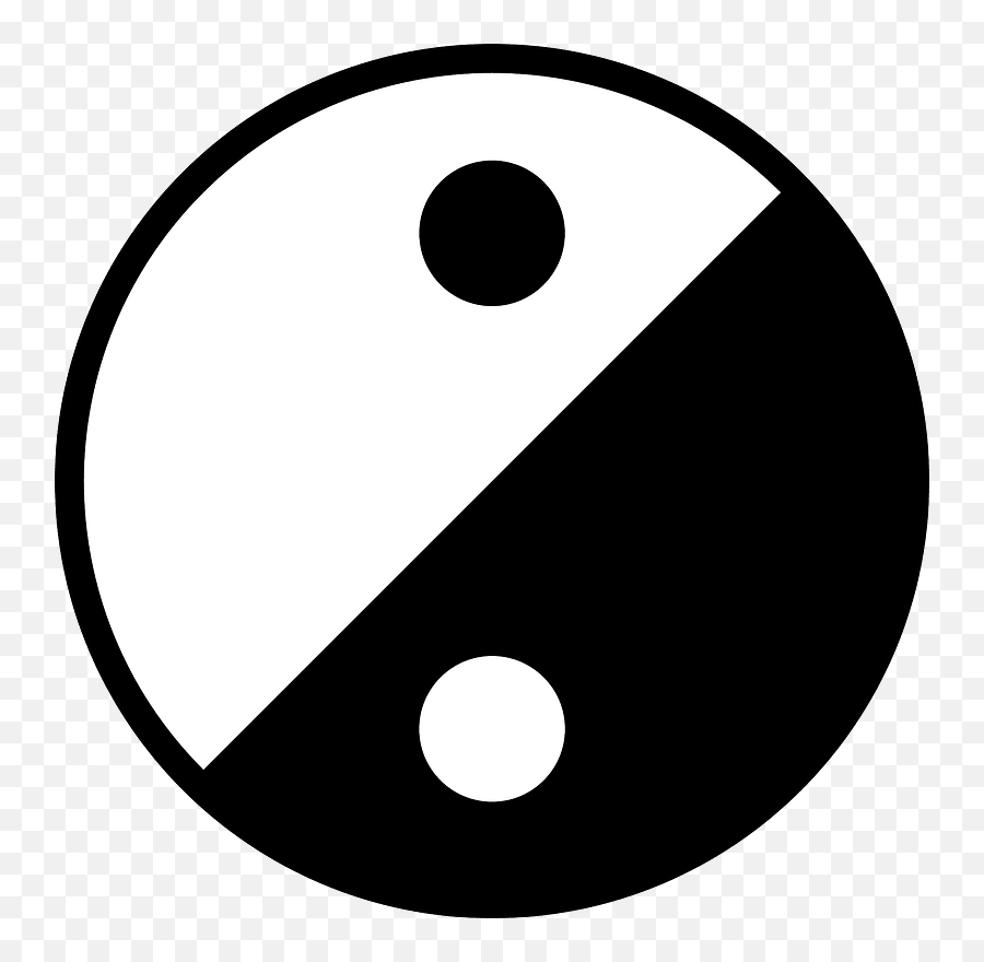 Yinyang Yin And Yang - Free Vector Graphic On Pixabay Simple Clipart Png,Yin Yang Png