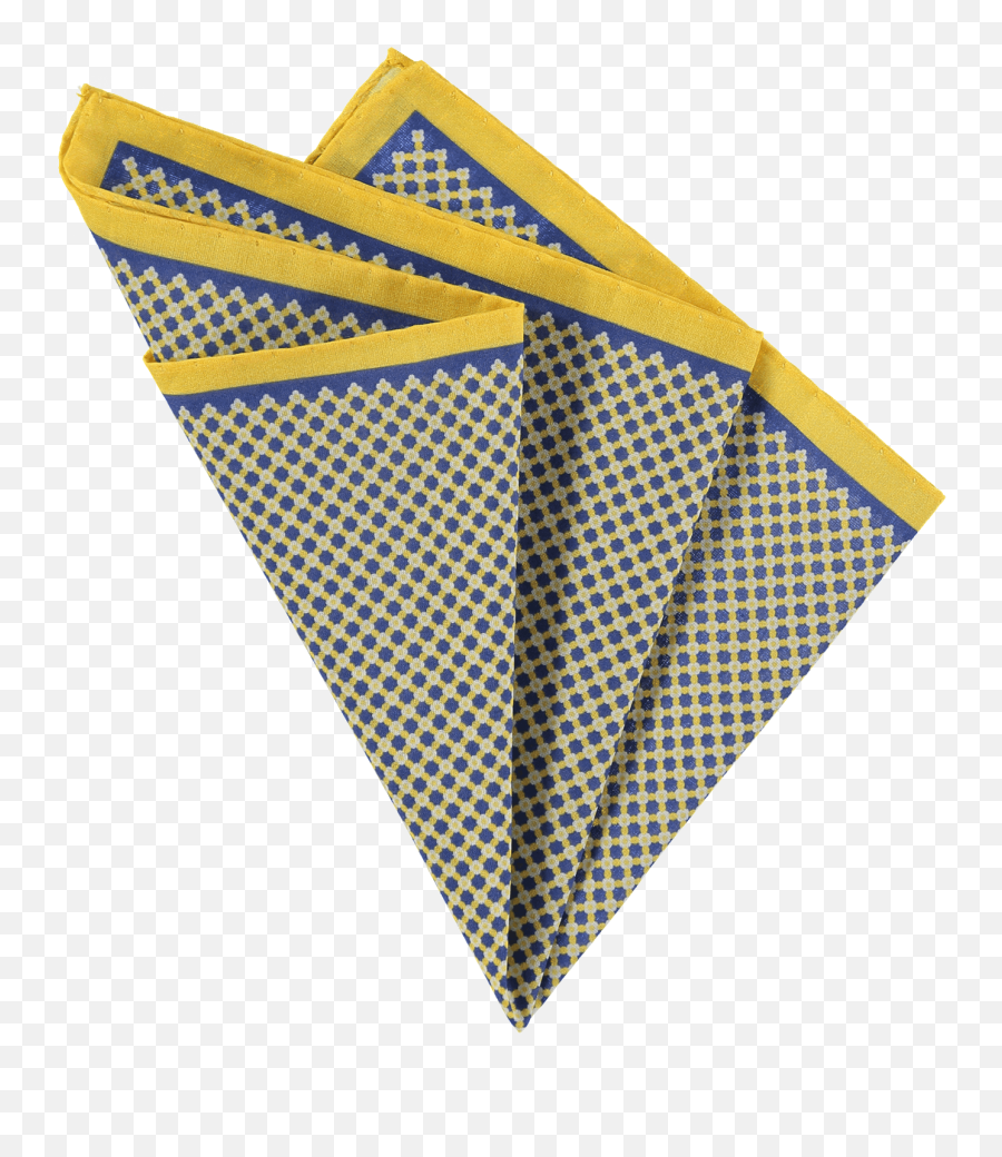 Download Cotton Pocket Square Geometric Yellow - Triangle Pocket Square With Yellow Png,Yellow Square Png