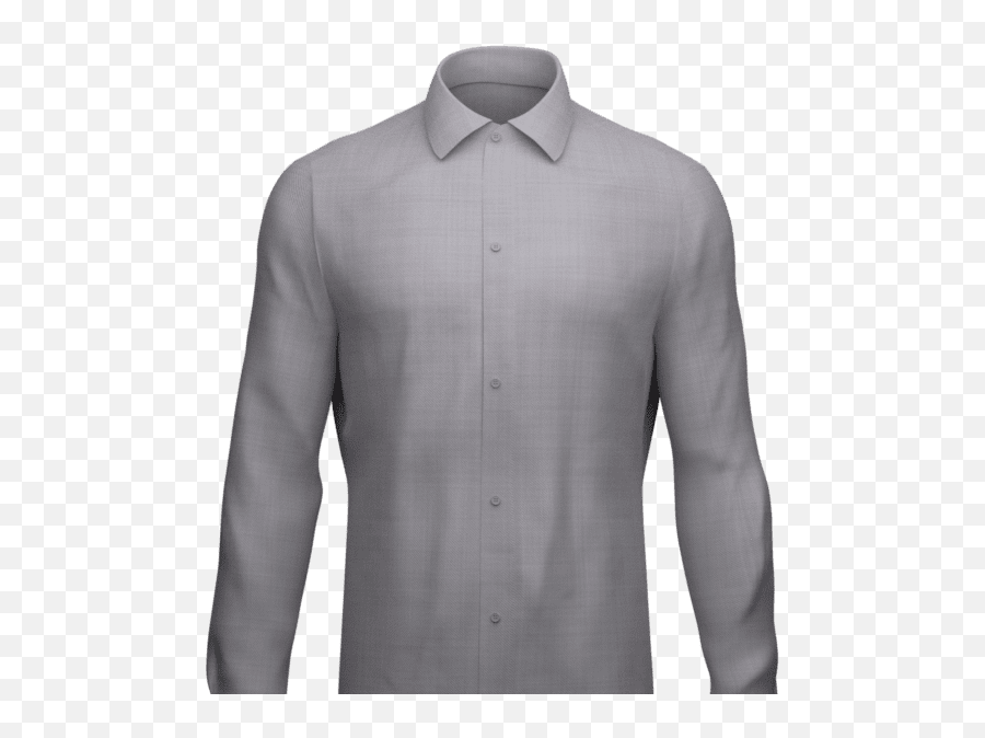 Gray Spread Collar Shirt Menguin Png