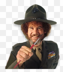 Download Bob Ross Military - Lee Ermey Full Metal Jacket Png,Bob Ross Transparent Background