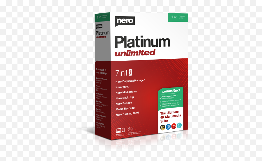 Nero Platinum Unlimited - Nero Platinum Unlimited Box Png,Georgia Gwinnett College Logo