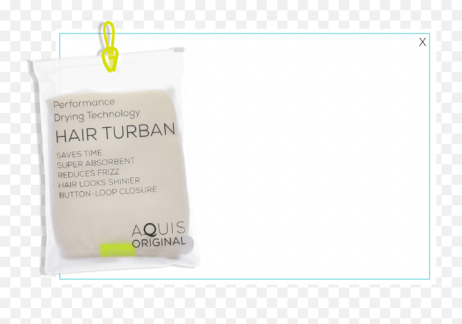 Download Hd Aquis Hair Turban - Aquis Lisse Luxe Hair Turban Screenshot Png,Turban Png