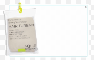 Download Hd Aquis Hair Turban - Aquis Lisse Luxe Hair Turban Screenshot Png,Turban Png
