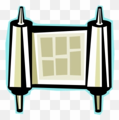 Vector Illustration Of Jewish Hebrew Sefer Torah Scroll - Clip Art Png,Torah Png