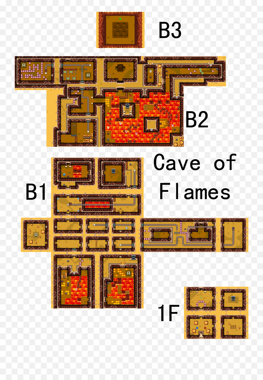 Filelegend Of Zelda The - Minish Cap The Gba Map Cave Of Flames Zelda Png,Flames Png
