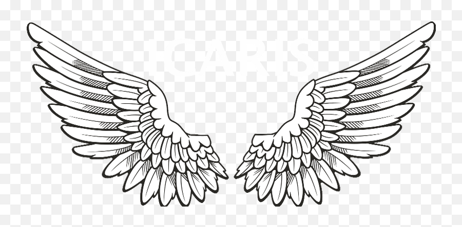 Download Tattoo Computer Wings Icons Free Png - Angel Wings Drawing,Angel Wings Icon