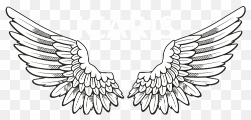 Download Tattoo Computer Wings Icons Free Png - Angel Drawing