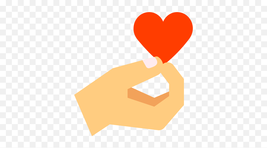 Hand Holding Heart Icon In Color Style - Language Png,Hand Heart Icon