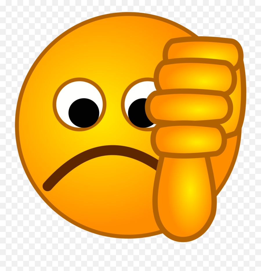 Thumbs Down - Wikimedia Commons Thumbs Down Smiley Png,Facebook Thumb Down Icon