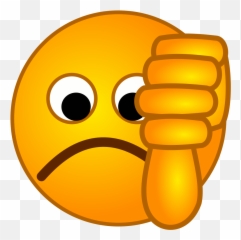 Thumbs Down - Wikimedia Commons Down Smiley Png