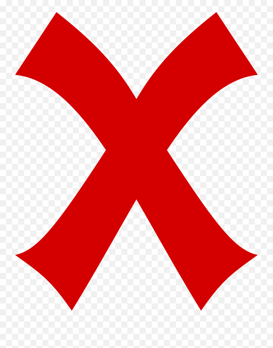 Red Cross Png Download - X Marks The Spot Clipart,Red X Png