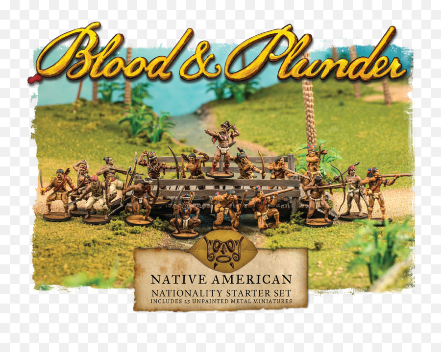 Blood U0026 Plunder Native American Nationality Starter Set 76 - Tabletop Rpgs With Native Americans Png,Icon For Hire Poster