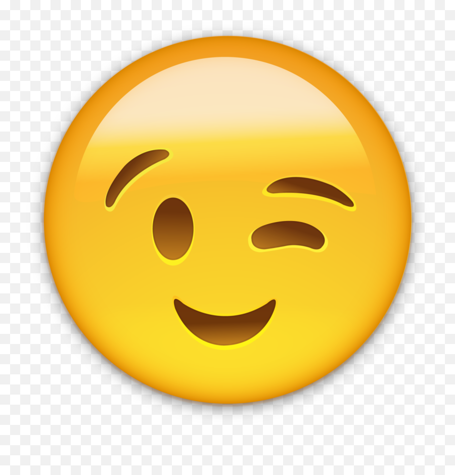 Smiley Emoticon Wink Whatsapp Clip Art - Emoji Smile Png,Smile Emoji Transparent