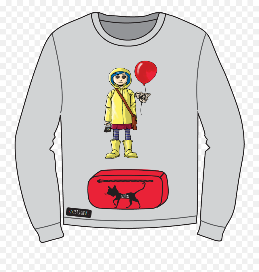 It U0027s Coraline Sweater Geek Clothing Euphoric Treefort Png Icon