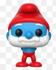 Download Funko Pop Papa Smurf - Papa Smurf Funko Pop Png,Smurf Png