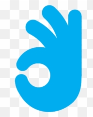 Training Access Ability - Ok Hand Icon Blue png