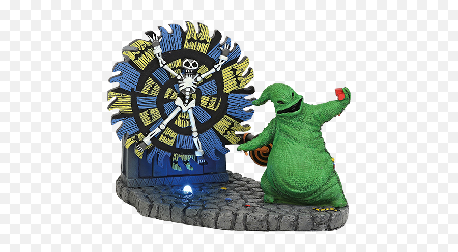 Oogie Boogie Gives A Spin Figurine - Nightmare Before Christmas Green Oogie Boogie Png,Oogie Boogie Png