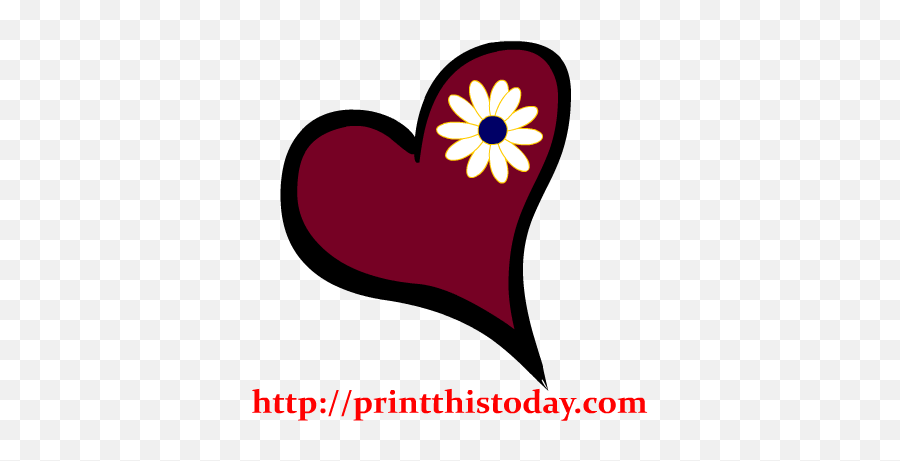 Download Love Clipart Cute Heart - Heart And Flower Clipart Heart Png,Love Clipart Png