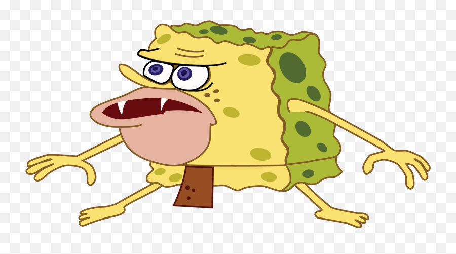 Spongebob Memes Transparent Png - Spongebob Caveman Meme Png,Mocking Spongebob Png
