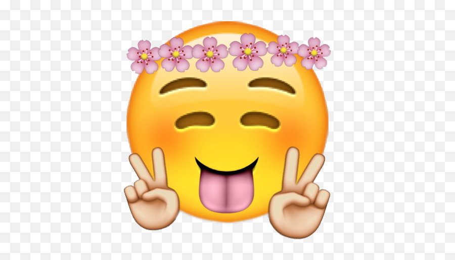 Download Hd Emoticon Poker Face Meme - Emoji With Flower Emoji Do Tik Tok Png,Meme Emoji Png