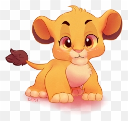 Download Hd A Smol Baby Simba Because Literally All I Draw - Easy Baby Simba Cartoon Png,Simba Png
