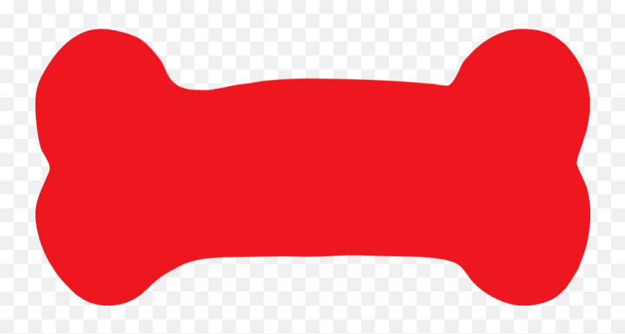 Dog Banner Transparent Library Bone Png - Red Dog Bone Clipart,Bone Transparent