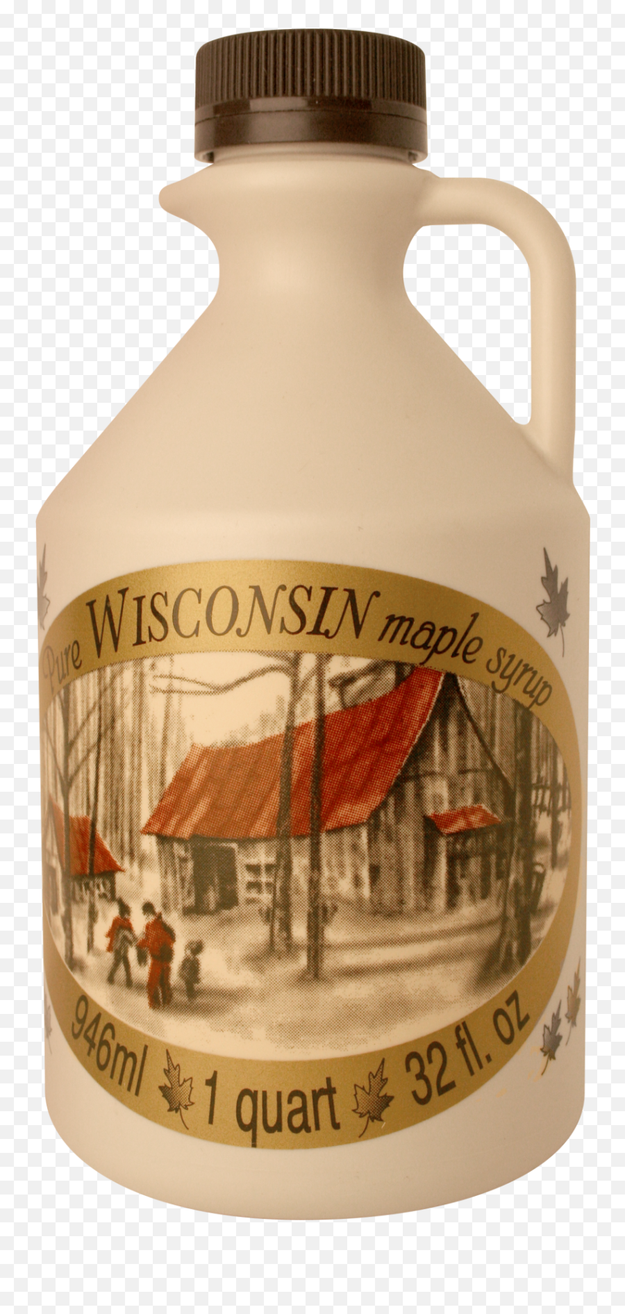 Pure Wisconsin Maple Syrup - 1 Quart Plastic Bottle Png,Maple Syrup Png